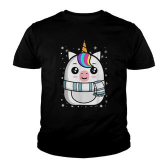 Cute Unicorn Squishmallow Matching Family Pajama Xmas Youth T-shirt | Mazezy