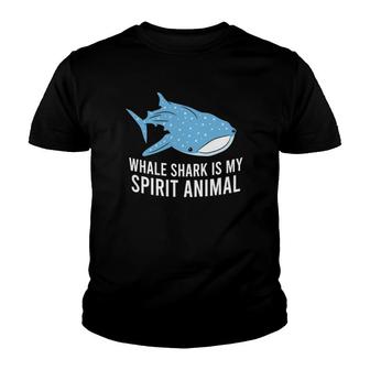 Cute Whale Shark Is My Spirit Animal Funny Whale Shark Youth T-shirt | Mazezy