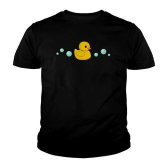 Cute Yellow Rubber Ducky T Duckie Duck Youth T-shirt | Mazezy