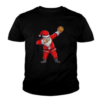 Dabbing Santa Basketball Youth T-shirt | Mazezy