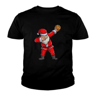 Dabbing Santa Basketball Youth T-shirt | Mazezy