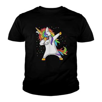 Dabbing Unicorn V4 Youth T-shirt - Thegiftio UK