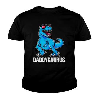 Daddy Dinosaur Daddysaurus Rex Dad Dinosaur Youth T-shirt - Thegiftio UK
