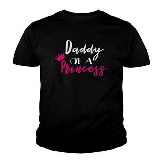 Daddy Of A Princess Funny Fathers Day Gifts Dad Youth T-shirt | Mazezy