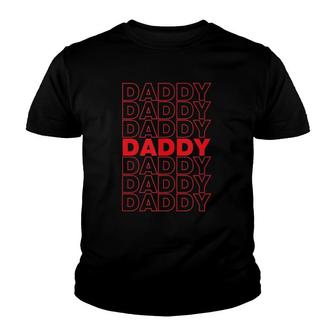 Daddy Thank You Bag Design Funny Cute Youth T-shirt | Mazezy