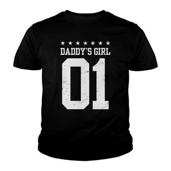 Daddys Girl 01 Family Matching Women Daughter Fathers Day Pullover Youth T-shirt - Thegiftio UK
