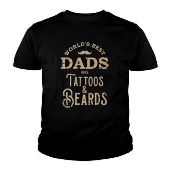 Dads With Tattoos And Beards Youth T-shirt | Mazezy