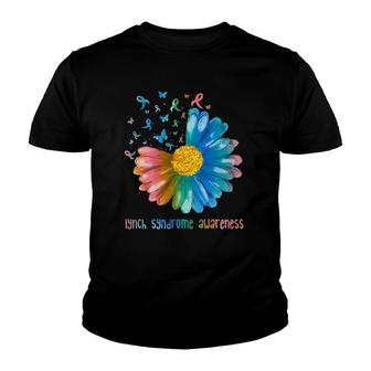 Daisy Butterfly Lynch Syndrome Awareness Youth T-shirt | Mazezy