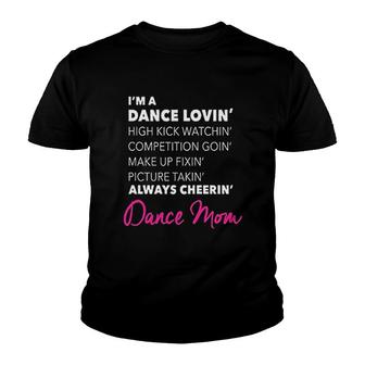 Dance Lovin Dance Mom Youth T-shirt | Mazezy