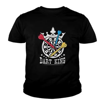 Darts King For Player And Darts Fans Youth T-shirt | Mazezy