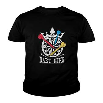Darts King For Player And Darts Fans Youth T-shirt | Mazezy