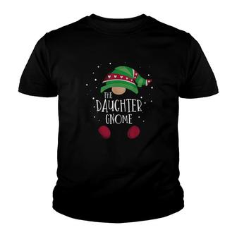 Daughter Gnome Matching Christmas Pjs Family Pajamas Youth T-shirt | Mazezy