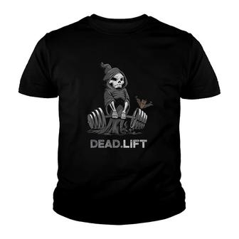 Deadlift Bodybuilder Powerlifting Funny Gym Youth T-shirt | Mazezy
