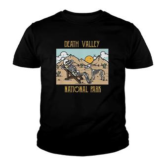 Death Valley National Park Mojave Desert California Skeleton Youth T-shirt | Mazezy