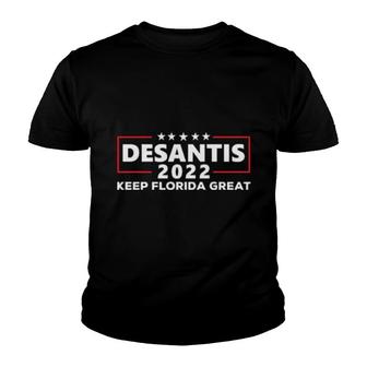 Desantis 2022 Keep Florida Great Sweat Youth T-shirt | Mazezy