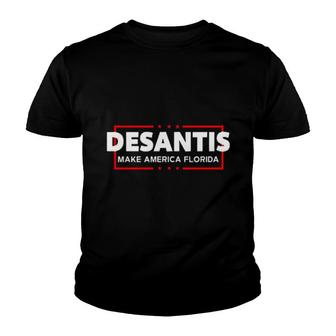 Desantis 2024 Florida Governor Make America Florida Youth T-shirt | Mazezy UK