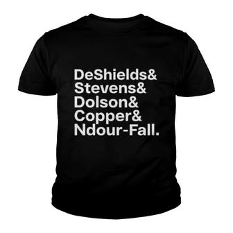 Deshields& Stevens& Dolson& Copper& Ndour-Fall Youth T-shirt | Mazezy