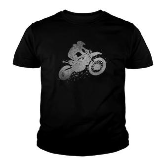 Dirt Bike Rider Vintage Retro Love Racing Men Boys Kids Dad Youth T-shirt | Mazezy