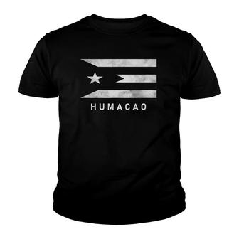 Distressed Humacao Puerto Rico Flag Youth T-shirt - Thegiftio UK