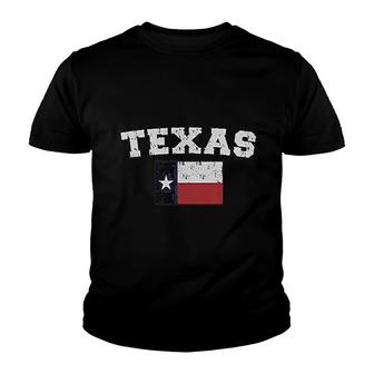 Distressed Texas Flag Flag Of Texas Youth T-shirt | Mazezy