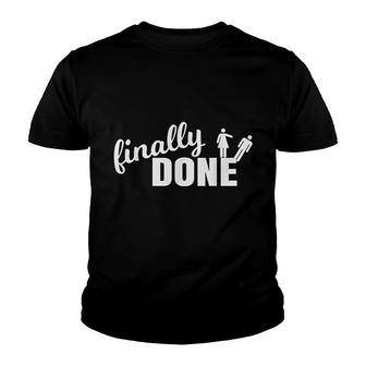 Divorce Finally Done Youth T-shirt | Mazezy