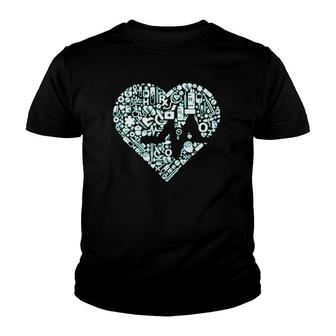 Doctor Heart Medical Nurse Funny Hospital Staff Youth T-shirt | Mazezy