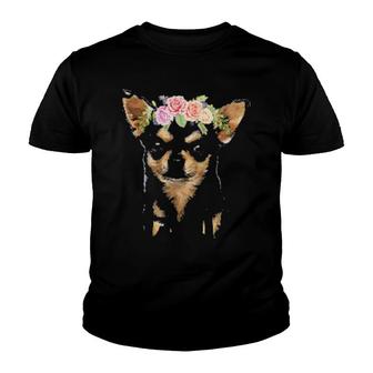 Dog Chihuahua Mama 106 Paws Youth T-shirt | Mazezy