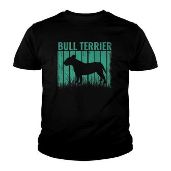 Dogs Retro Bull Terrier Dog Vintage Gift Youth T-shirt | Mazezy