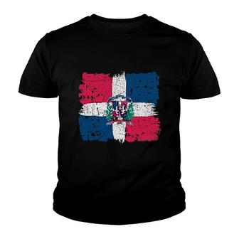 Dominican Republic Flag Youth T-shirt | Mazezy