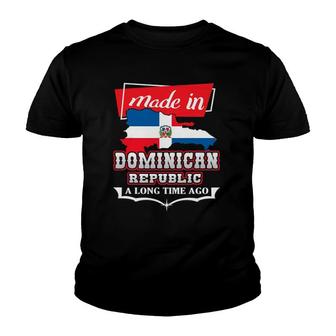 Dominican Republic Long Ago - Country Flag - Dr Native Youth T-shirt | Mazezy