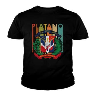 Dominican Republic Platano Power Dominicana Heritage Youth T-shirt | Mazezy