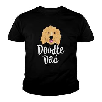 Doodle Dad Men Goldendoodle Dog Puppy Father Gift Youth T-shirt | Mazezy