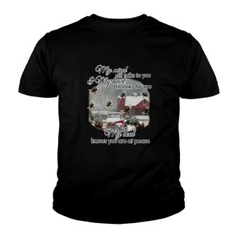 Dragonfly My Mind Still Talks To You Youth T-shirt - Thegiftio UK