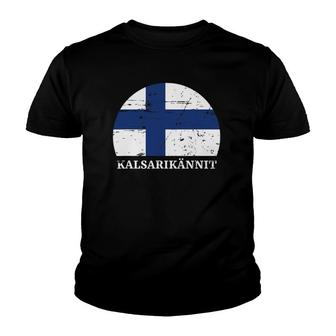 Drinking Finnish Kalsarikännit Funny Finland Drinking Youth T-shirt | Mazezy