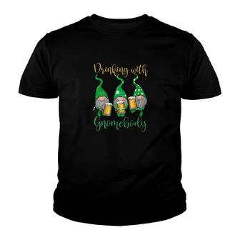 Drinking With Gnomebody Beer Youth T-shirt | Mazezy