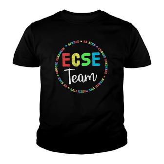 Early Childhood Special Education Sped Ecse Crew Team Youth T-shirt | Mazezy