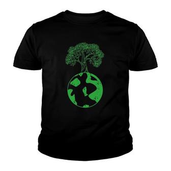Earth Tree Cute Green I Love Mother Earth Day Gift Youth T-shirt - Thegiftio UK
