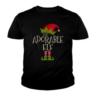 Easy The Adorable Elf Costume Group Gift Christmas Youth T-shirt | Mazezy