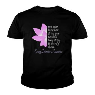 Eating Disorder Awareness Recovery Gift Youth T-shirt | Mazezy
