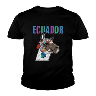 Ecuador Alpaca Ecuador Llama Alpaca Gift Youth T-shirt | Mazezy