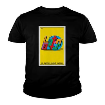 El Factor Global Latino Global Latin Factor Youth T-shirt - Thegiftio UK