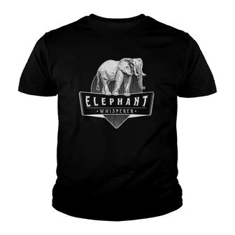 Elephant Whisperer Love Animal Gifts Youth T-shirt | Mazezy