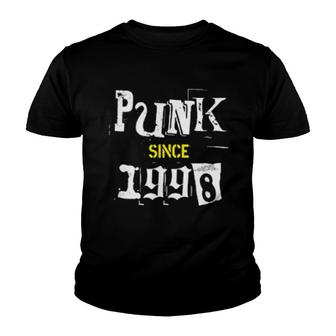 Emo Punk Rock Music 24 Year Old Born In 1998 24Th Birthday Youth T-shirt - Thegiftio UK