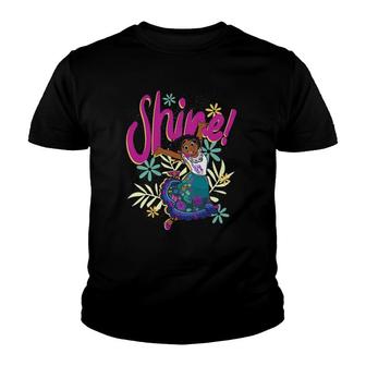 Encanto Mirabel Shine Floral Dance Youth T-shirt | Mazezy