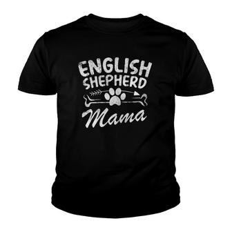 English Shepherd Mama Best Dog Owner Mom Ever Mother Day Youth T-shirt | Mazezy