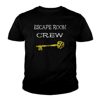 Escape Room Crew Exit Room Game Group Team Player Squad Youth T-shirt | Mazezy