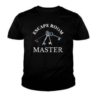 Escape Room Master - Escape Room Birthday Party Gift Youth T-shirt | Mazezy