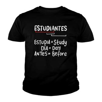Estudiantes Spanish Language Teacher Gift Youth T-shirt | Mazezy