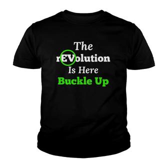 Ev Drivers Electric Car Electric Vehicle All Electric Youth T-shirt | Mazezy