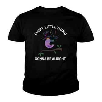 Every Little Thing Is Gonna Be Alright - Singing Bird Yogi Youth T-shirt | Mazezy